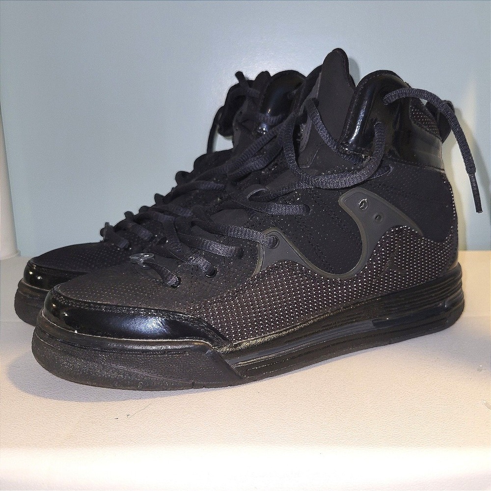 Jordan Flight 9 Black Anthracite High Top Basketball Shoes 428827-004 Youth 6.5Y